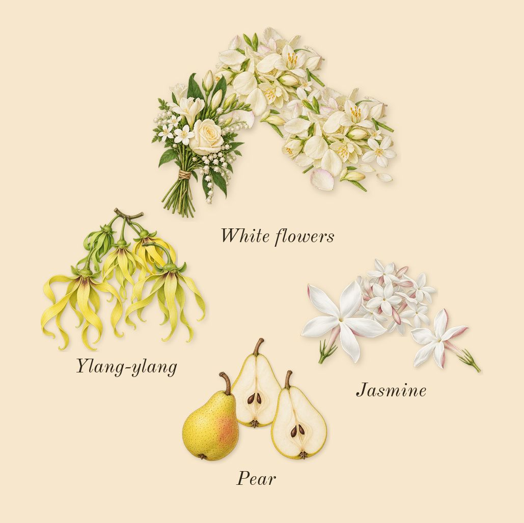 Million Gold for Her, heart: White flowers, Pear, Ylang-ylang, Jasmine