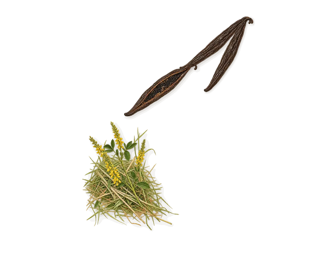 Phantom, what stays: Vanilla, Coumarin (new-mown hay)