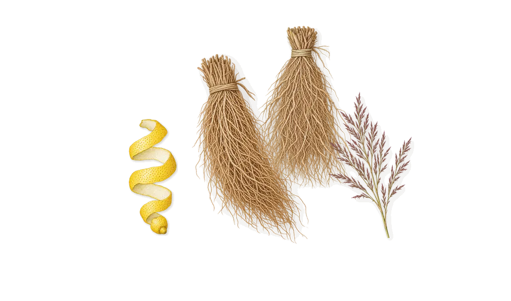 Phantom, when you spray it: Vetiver, Citral (lemon)