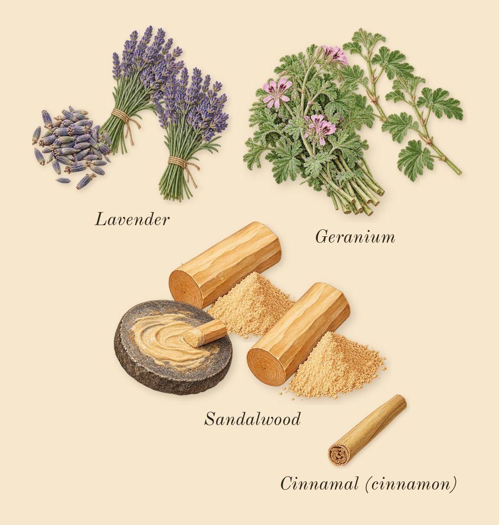 Ralph's Club New York, heart: Lavender, Geranium, Sandalwood, Cinnamal (cinnamon)