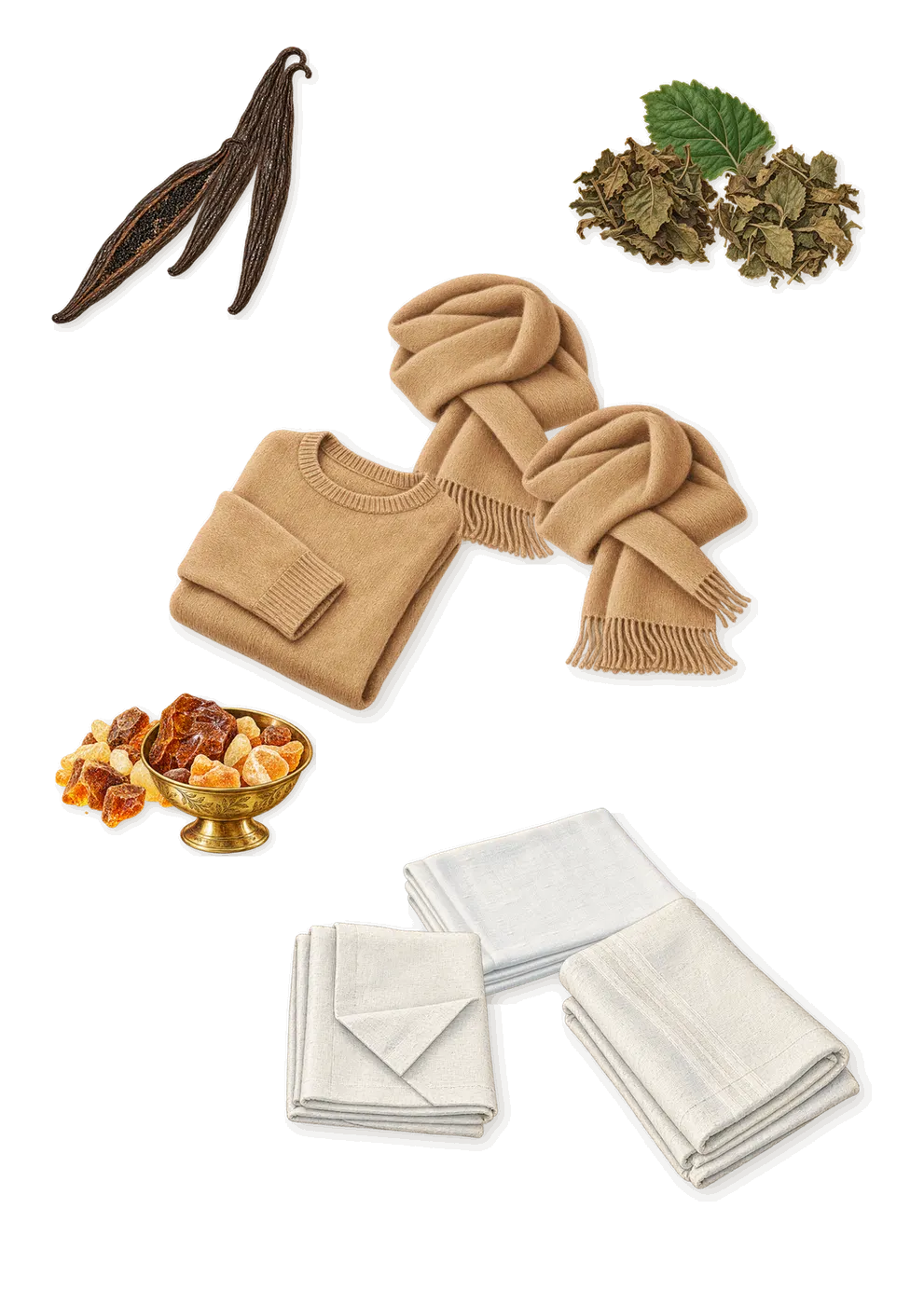 Élise, what stays: Patchouli, Musk, Vanilla, Amber, White musk