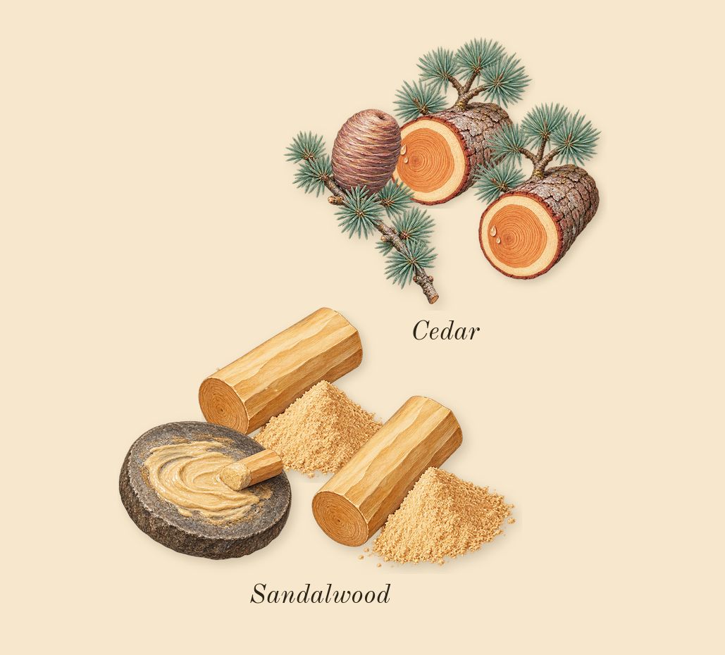 Hawas Atlantis, dry-down: Sandalwood, Cedar
