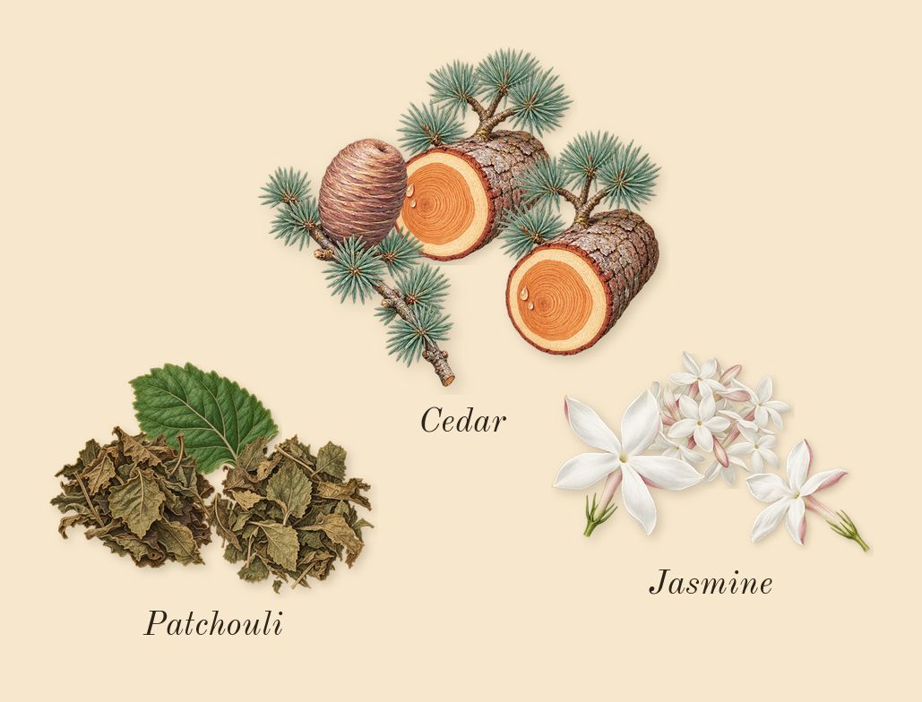 Hawas Black, heart: Cedar, Patchouli, Jasmine