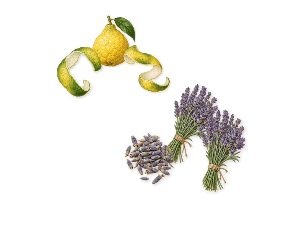 Man, when you spray it: Lavender, Bergamot