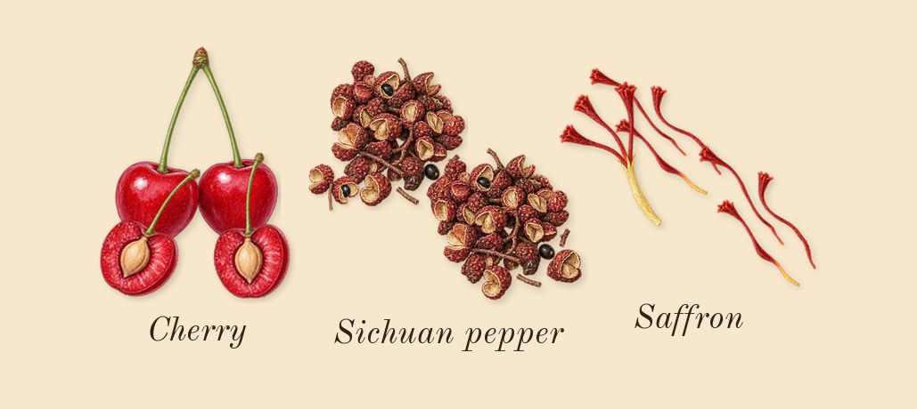 Cherry Punk, top notes: Cherry, Saffron, Sichuan pepper