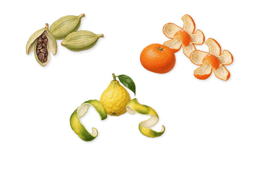 3AM, when you spray it: Bergamot, Mandarin, Cardamom