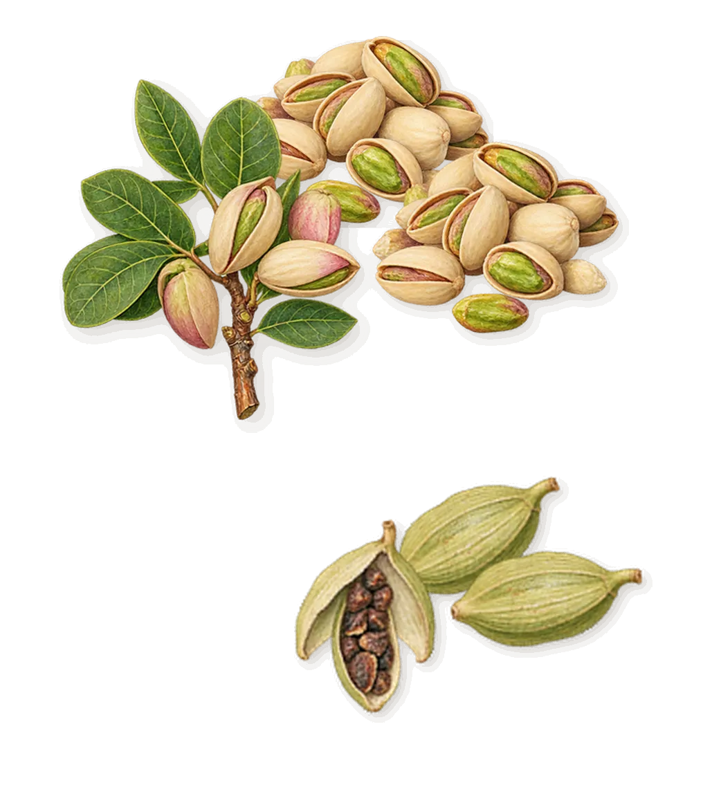 Heal the Way, when you spray it: Pistachio, Cardamom