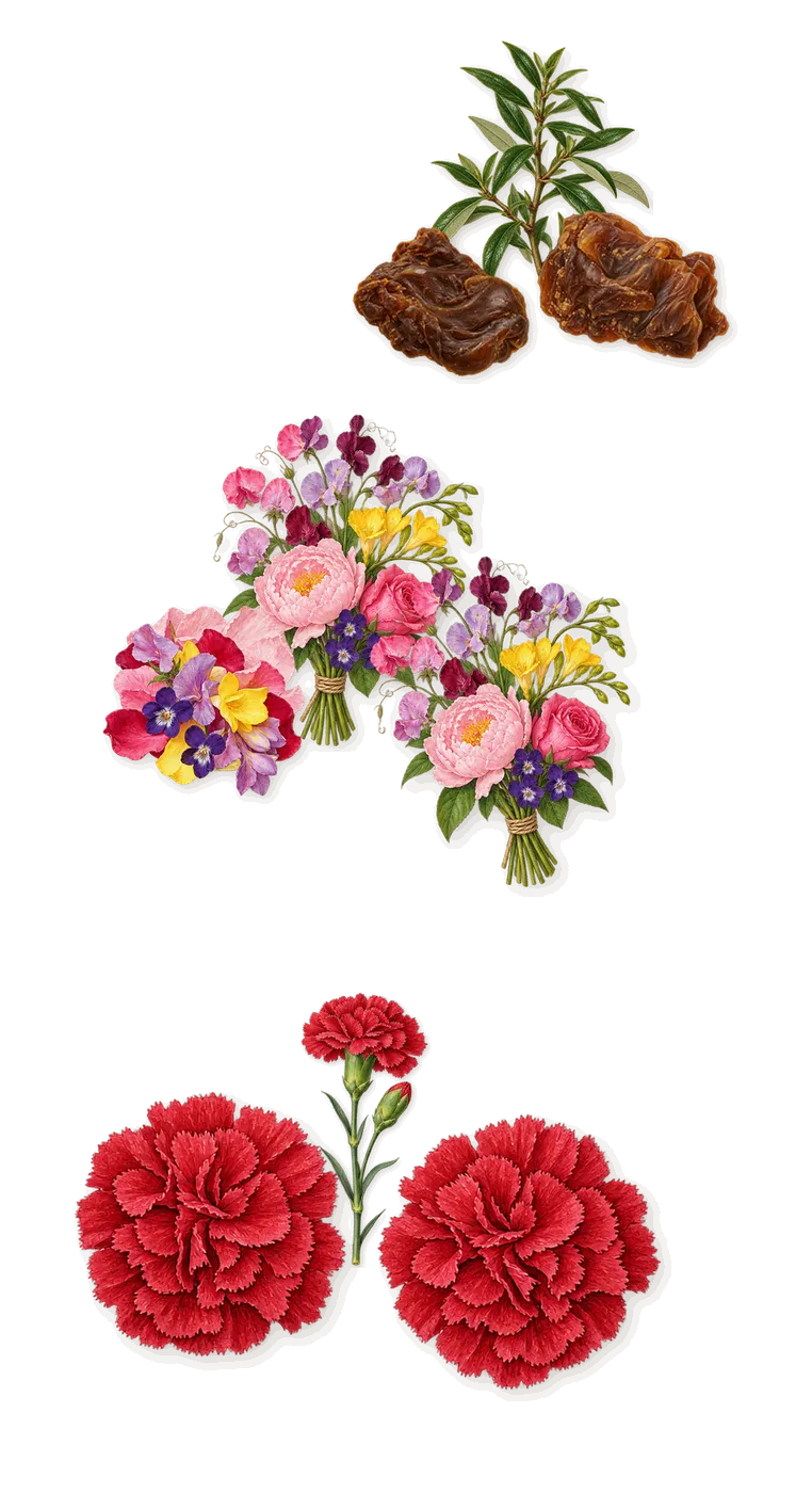 Basso, as it settles: Floral notes, Carnation, Labdanum