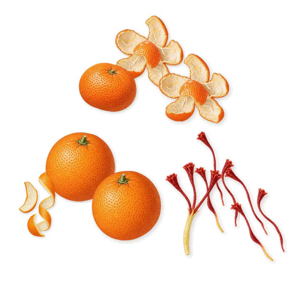 Dolce Melodia, when you spray it: Mandarin, Sweet orange, Saffron