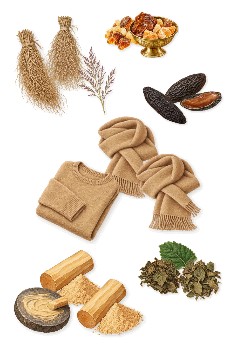 Vibrato, what stays: Vetiver, Patchouli, Sandalwood, Musk, Amber, Tonka
