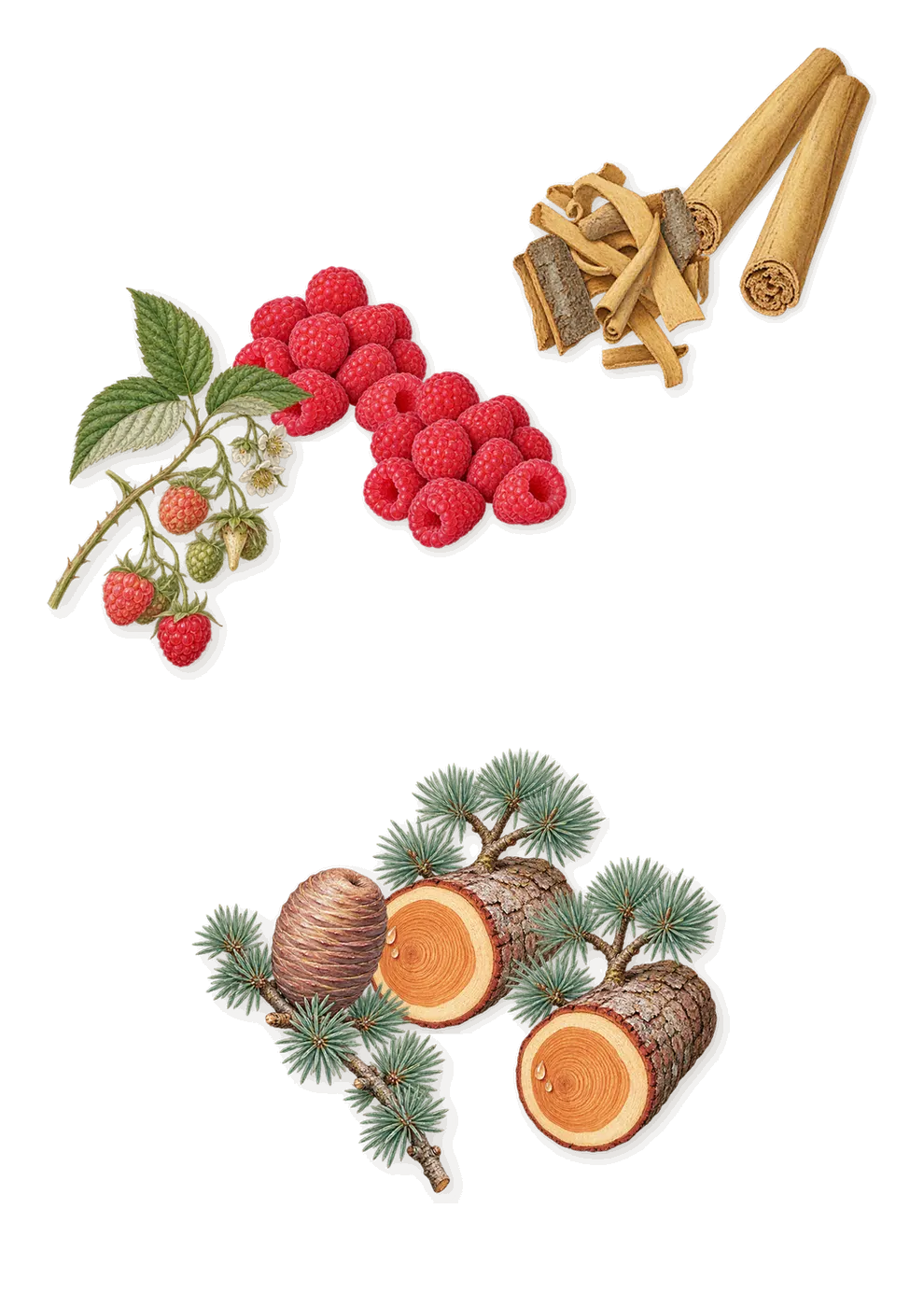 Venom Incarnat, as it settles: Raspberry, Cedar, Cinnamon