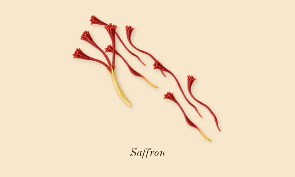 Suede Ibri, heart: Saffron