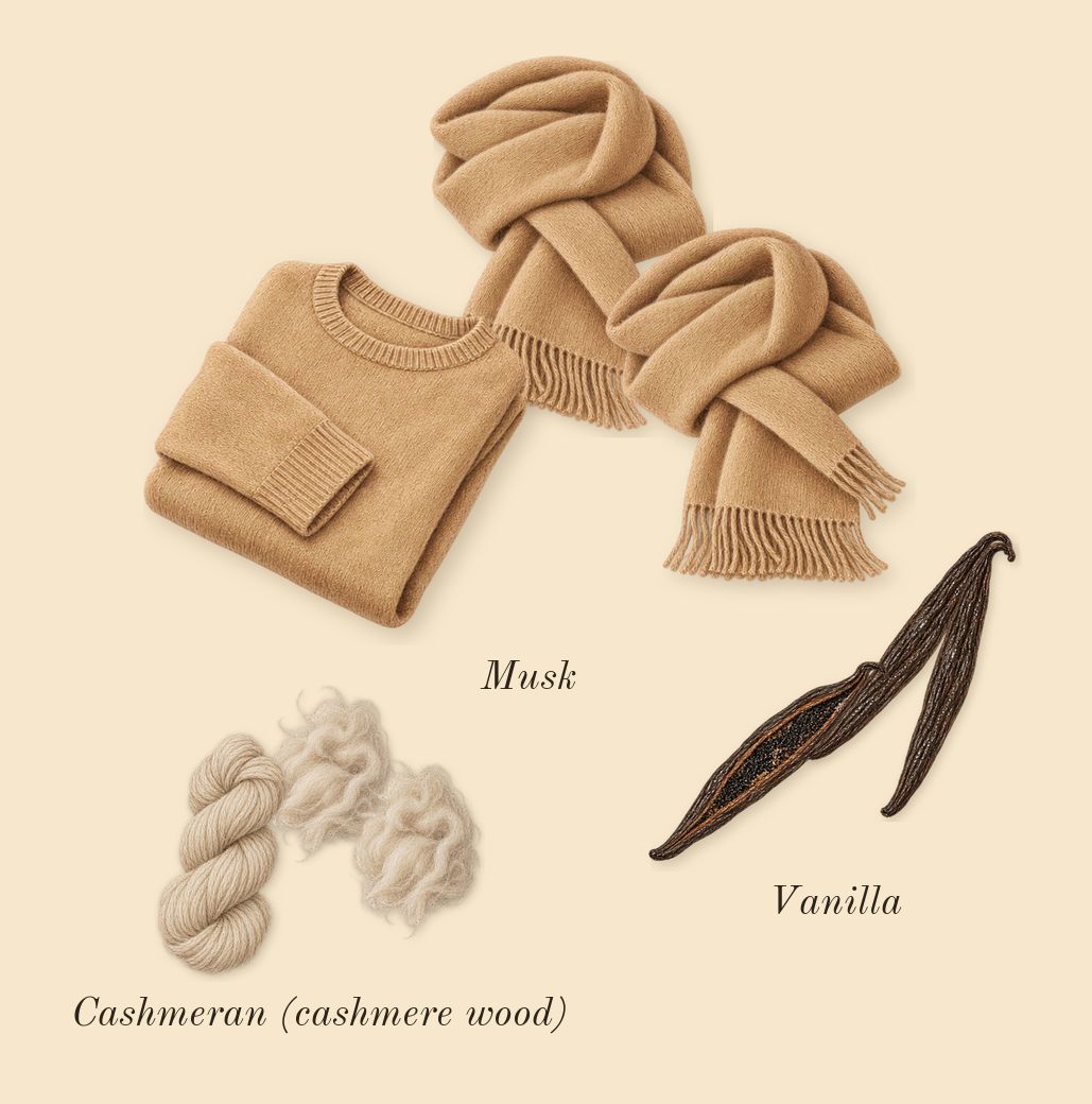 Rose 01, dry-down: Vanilla, Musk, Cashmeran (cashmere wood)