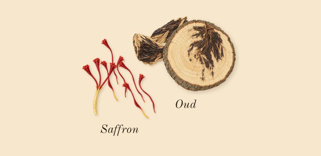 Shaghaf Oud, top notes: Saffron, Oud