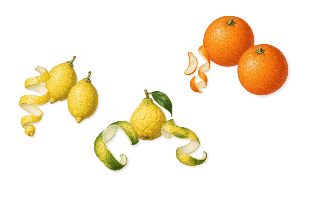 Secret, when you spray it: Bergamot, Lemon, Sweet orange
