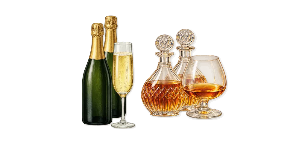 Grand Cuvée, what stays: Cognac, Champagne