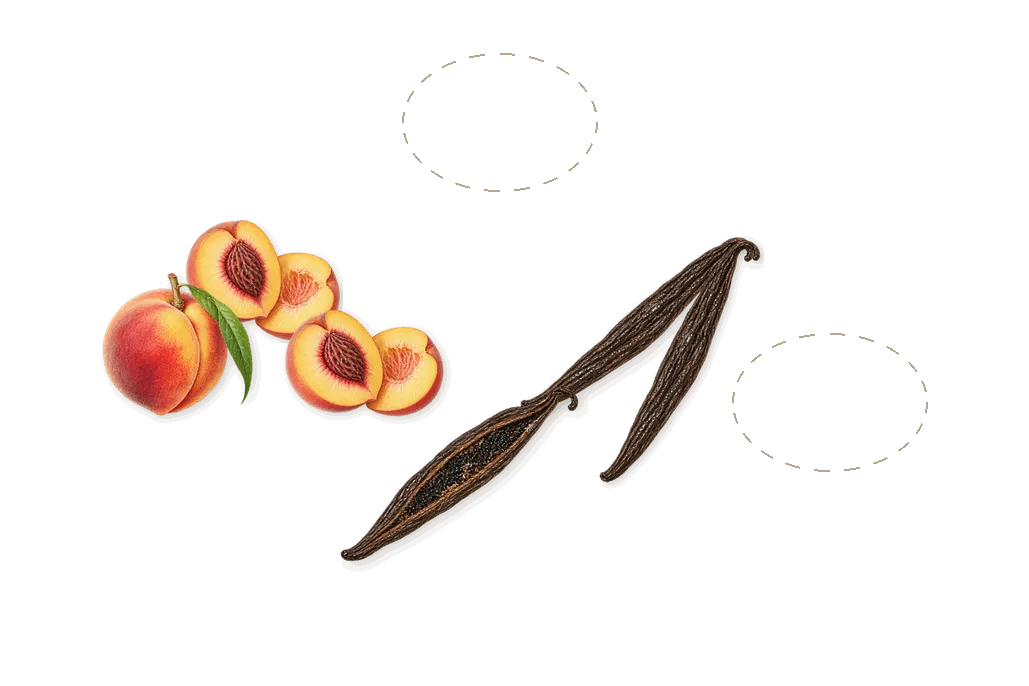 Grand Cuvée, when you spray it: Argan, Chardonnay, Vanilla, Peach