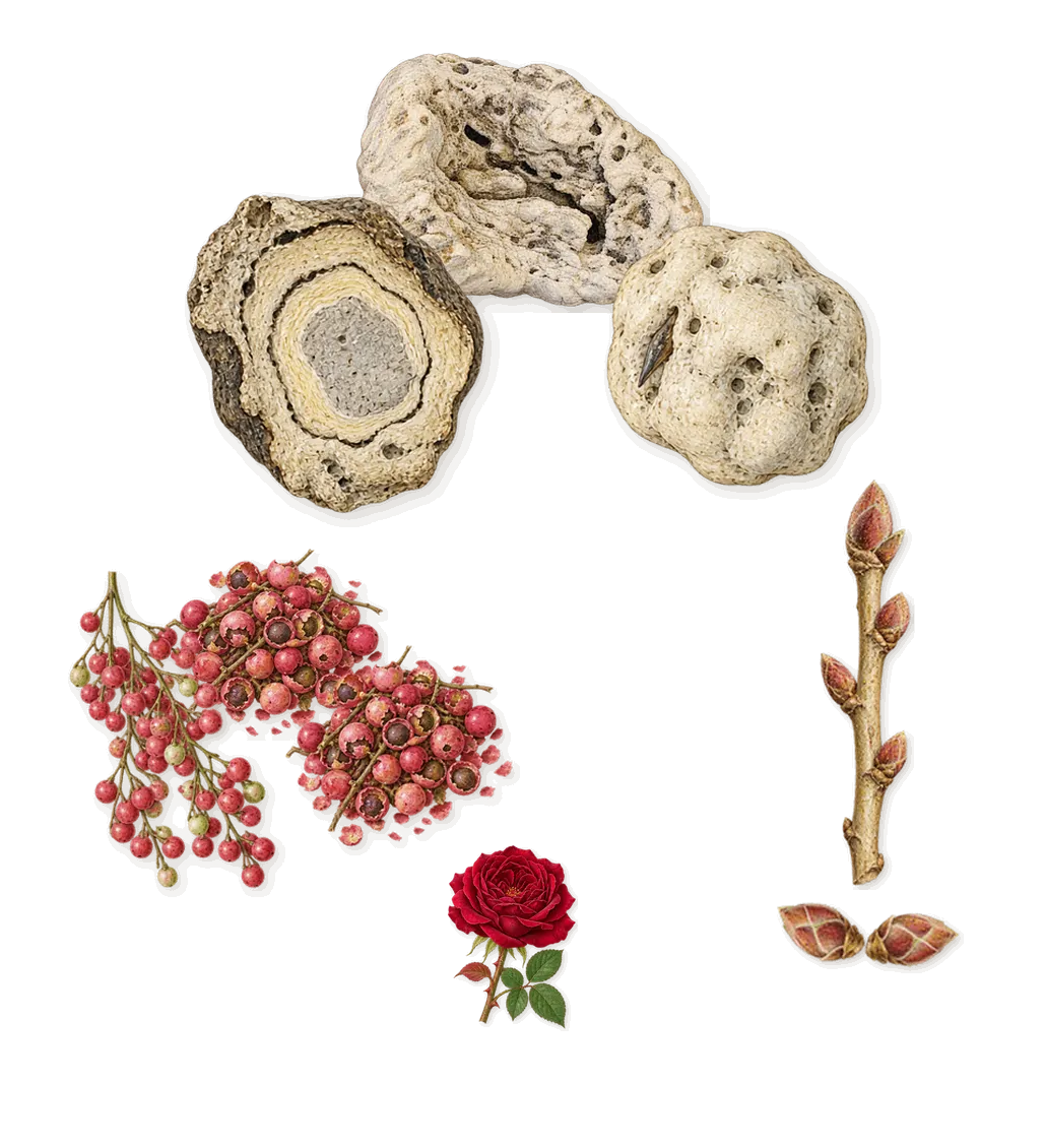 Eros Energy, as it settles: Pink pepper, Blackcurrant, Ambergris, Citronellol (rose)