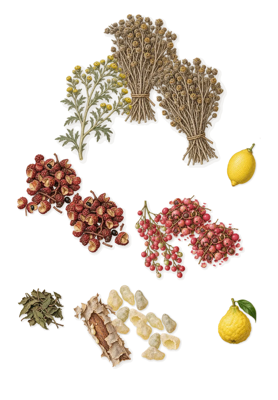 Fierezza, when you spray it: Pink pepper, Davana, Sichuan pepper, Frankincense, Bergamot, Lemon, Mint