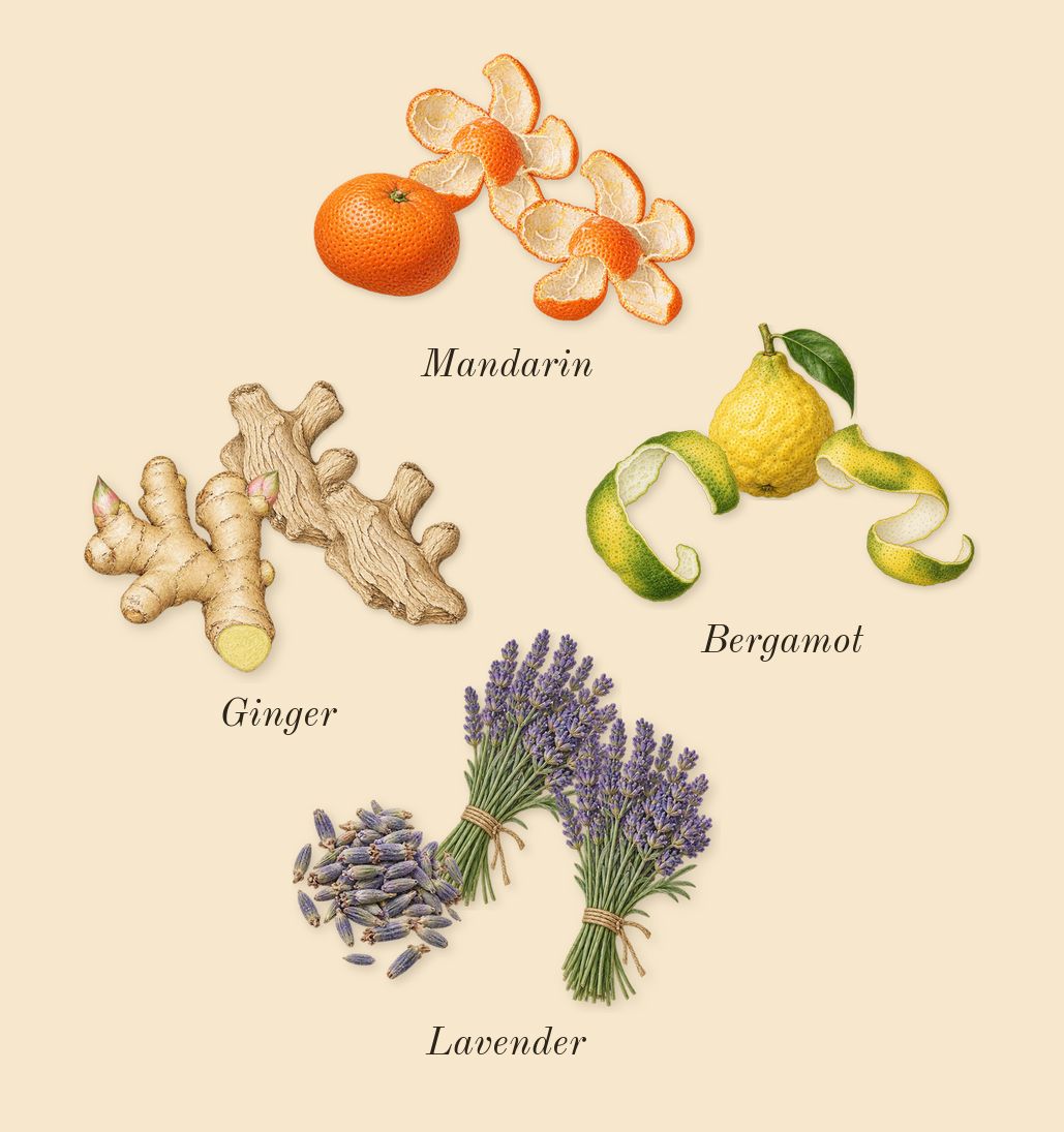Libre Le Parfum, top notes: Lavender, Mandarin, Ginger, Bergamot